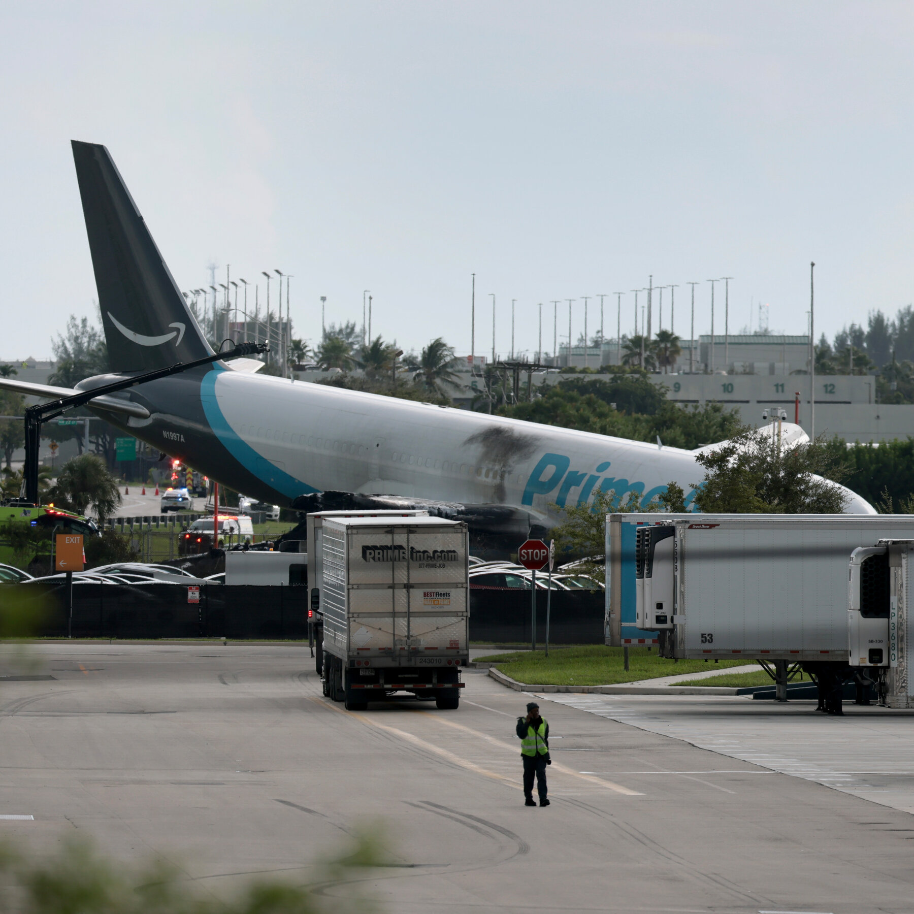Cargo Plane Crashes at Miami Airport, Injuring Five People