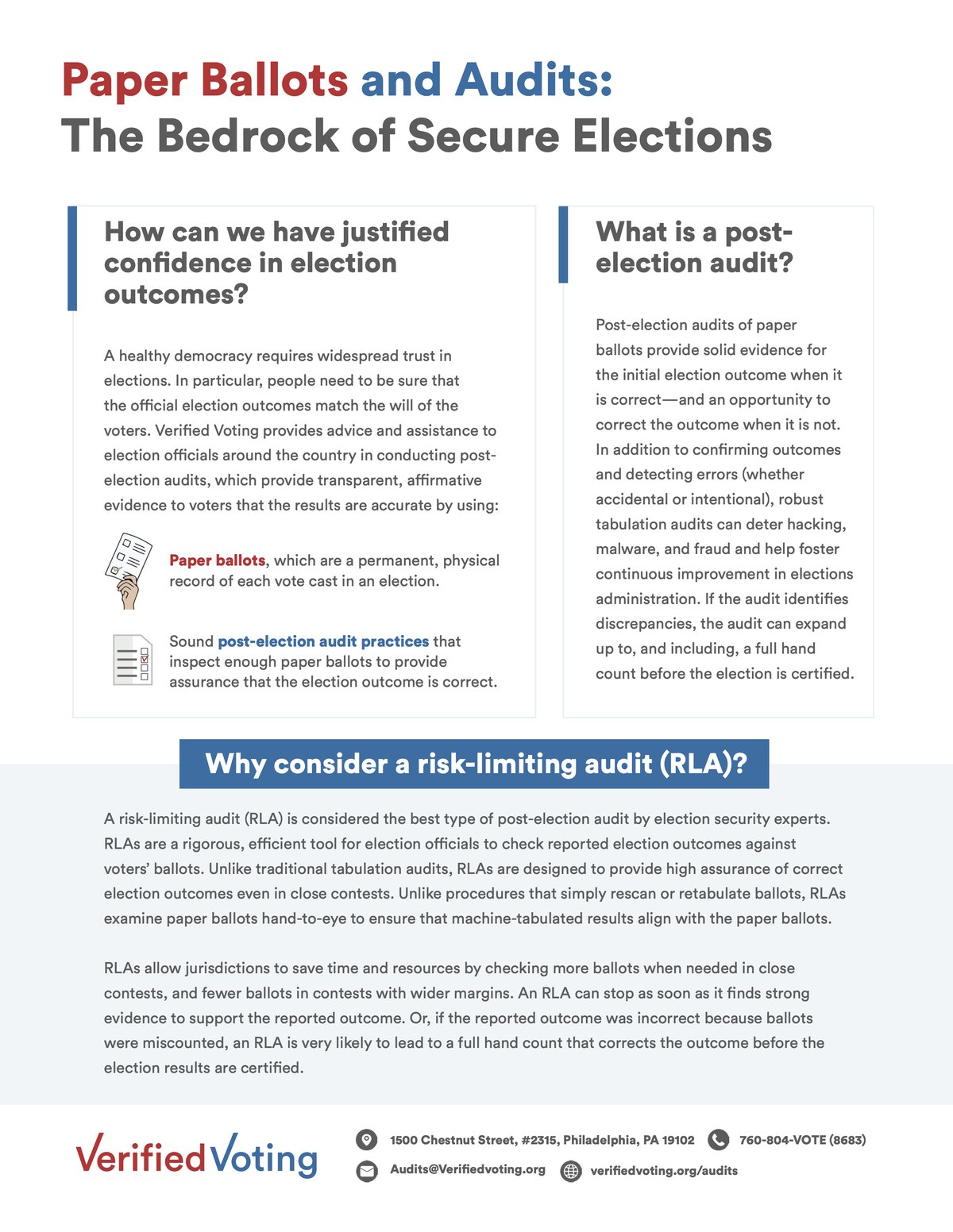 Federal Election Security Mandates Push New Paper Ballot Audits