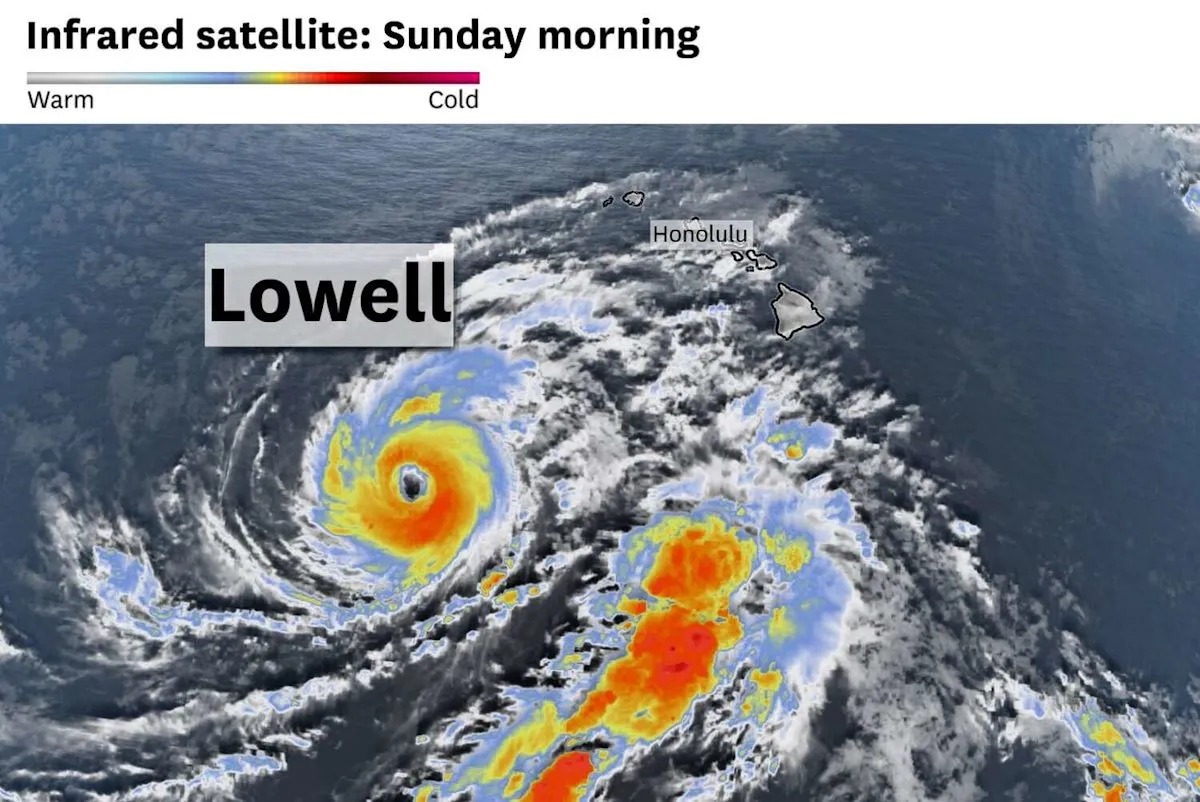 Hurricane Lowell Brings Storm Surge and Flooding to Hawaii