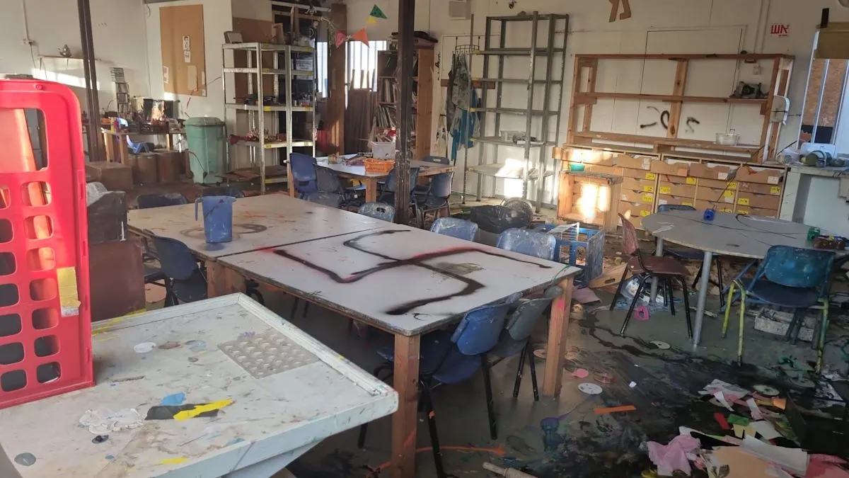 Police Launch Probe After Swastika Vandalism Hits School