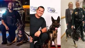 Three Heroic Police K-9s Honored With Courage Under Fire Awards